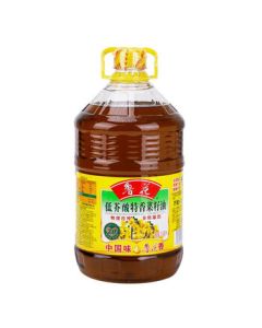 Lu Hua Low Erucic Acid Rapeseed Oil 5.436L Extra Fragrant Grade One Physical Pressing Non-GMO