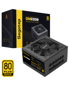 Segotep GM650W Gold Full Modular Power Supply (80Plus Gold/Dual CPU Power Supply/Wide Voltage/Smart Temperature Control/Supports RTX 5060Ti Graphics Card/Desktop PC Power Supply)