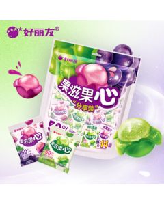 Orion Fruit Fun Soft Candy Green/Purple Grape Flavor 230g/Bag *3 Camping Picnic Candy Snacks (Packaging Random)