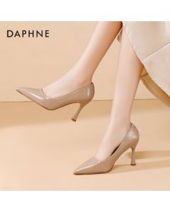 Daphne Black High Heels Women 2025 Office Work Shoes Elegant Comfortable Pumps Women Nude 36