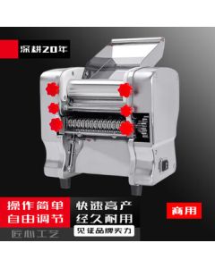 YOUCHA Stainless Steel Electric Pasta Machine, Fully Automatic Noodle Maker, Small Commercial Multi-function Dumpling Machine, 180 Luxury Model 370W