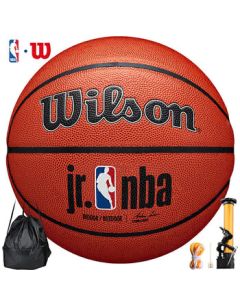 Wilson 7-Size Basketball PU Material NBA Series for Adults, Indoor/Outdoor Anti-Slip and Durable [Colorful Dribbler]