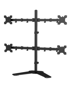 GEPU Quad Monitor Stand - Four-Screen Computer Stand with Universal Square Base, Multi-Screen Display Stand for Data and Stock Trading, Compatible with 13-27 Inch Screens, Model M044