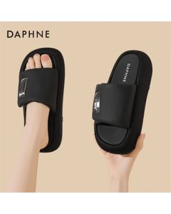 Daphne Women's Summer Sandals New Thick-Soled Flip-Flops Platform Soft-Bottom Height-Increasing Sandals 4024303361 Black 38
