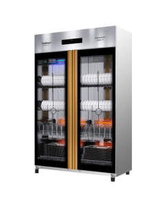 Canbo Double-Door Disinfection Cabinet - Commercial Vertical Large Capacity Stainless Steel Two-Door UV Sterilizing Dish Cabinet for Canteens and Kitchens - All-Inclusive Price XDZ600-A5