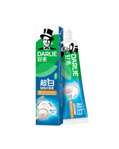 DARLIE (formerly Darkie) White Deer Recommended Baking Soda Ultra White Foaming Toothpaste, Gentle Brightening Coconut Flavor, 190g (Old & New Packaging)