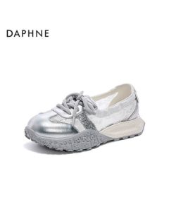Daphne Casual Shoes Summer New Versatile Mesh Ballet Training Shoes 4025101822 Single Mesh Silver 38