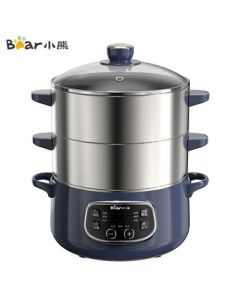 Bear Electric Steamer, Egg Steamer, Electric Steamer Pot, Multi-Purpose Pot, Steamed Bun Pot, Electric Cooking Pot, 3-Layer Large Capacity 10L Detachable DZG-D80J3