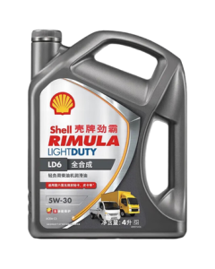 Shell Rimula Diesel Engine Oil LD6 5W-30 C3 4L Full Synthetic Light-Duty Lubricant for Light Trucks and Pickup Maintenance