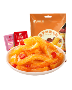 BIBIZAN Konjac Shreds & Vegetarian Tripe Mixed Flavor 270g Spicy Snack, Portable 30 Packs for Office & Leisure