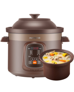 Joyoung 5L Large Capacity Purple Sand Electric Slow Cooker with Preset Function, Multi-functional Pot, Smart Timer for Stewing, Porridge, and Soup DG50Z-GD510