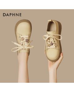 Daphne Women's Birkenstock Shoes British Style Autumn New Casual Sneakers 4025404144 Beige Size 36