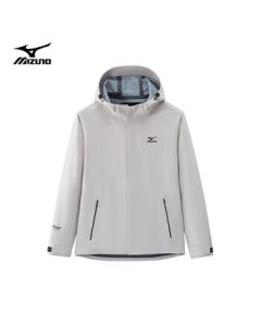 Mizuno Woven Jacket for Men - Spring/Autumn Outdoor Casual Hooded Windproof Coat