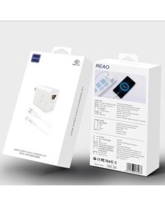 REAO X28 Dual-Port Fast Charger 100W, Compatible with HarmonyOS Phones, White