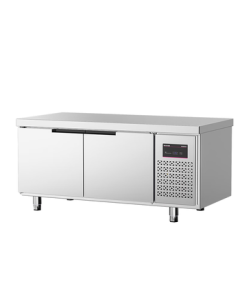 Lecon Commercial Refrigeration Worktable - Complete Milk Tea Shop Equipment Set, Horizontal Freezer, Kitchen Cold Worktable Refrigerator, 1.8*0.8m Dual-Temperature LC-GZT018