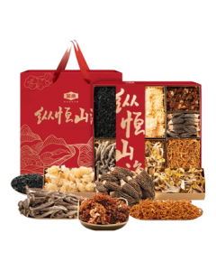 Jintang Zongheng Shanhai 380g Dried Seafood & Mushroom Gift Box - Morel & Sea Cucumber Hot Pot Ingredients, Mid-Autumn Festival Gift