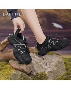 Daphne Women's Casual Shoes Mesh Breathable Outdoor Hiking Sneakers Walking Shoes 4024404201 Black 38