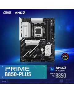 ASUS PRIME B850-PLUS Motherboard for CPU 7800X3D/9800X3D/9600X (AMD B850/Socket AM5)