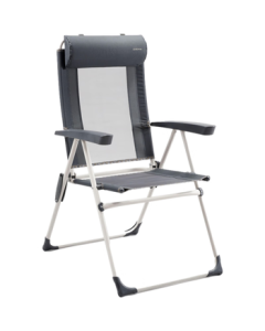 Decathlon Reclining Folding Armchair Portable Outdoor Office Nap Camping Chair Fishing Chair Gray Black-4647263