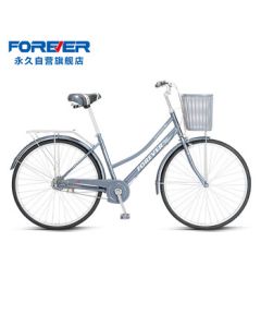 Forever Bicycle 24-inch Unisex Adult Student Commuter City Bike - Gray