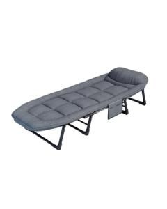 Restar Folding Bed for Office Nap, Single Sleeper Cot with Upgraded Sturdy Eight-Leg Design, Functional Lounge Chair, Camping Cot