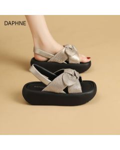DAPHNE Platform Sandals for Women, 2025 Summer Comfortable Casual Open-Toe Fashionable Versatile Wedge Shoes