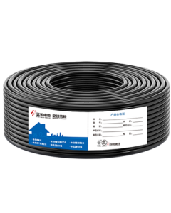 Far East Cable Copper Core 3-Core 2.5mm² Power Cable National Standard Triple-Core Multi-Strand Sheathed Flexible Wire RVV-3*2.5 Black 100m/Roll
