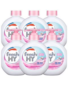 Walex Clear & New Antibacterial Hand Wash Sakura 525ml x 6 Large Bottles, Rich Foaming & Moisturizing with Refill