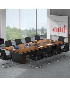 Lanran Office Furniture Conference Table Wooden Minimalist Long Table Bar-shaped Reception Training Table Boya 4.2m*1.2m