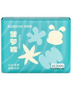 BOBDOG New Pineapple Training Pants XXXL 32 Pieces (17kg+) Baby Diapers Ultra-Thin