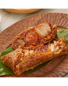 Guofang Salted Egg Yolk & Pork Zongzi - Double Yolk Large Pork Zongzi Breakfast Ingredient [Fresh Bulk] 6-Pack
