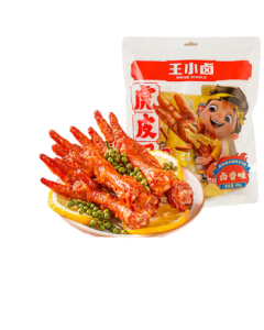 Wang Xiaolu Tiger-Skin Chicken Claws (W3) - Braised Flavor 400g, Recommended by Yang Mi, Bulk Chicken Feet, Snack