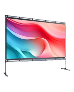 JMGO 100-Inch Portable Projection Screen for Outdoor/Home Use, Quick Setup & Dismantle, Light-Resistant & Wrinkle-Free, 4K Supported, No Drilling Required, Compatible with Various Projectors
