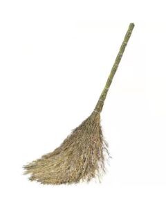 Shuang'an (shuangan) Bamboo Broom for Sanitation, Heavy-Duty Cleaning Broom, 3.5lb Bamboo Branch Broom (1-Pack)