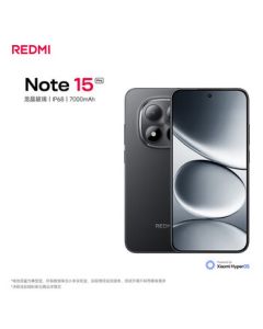 Xiaomi (MI) REDMI Note 15 Pro Dimensity 7400-Ultra 7000mAh Dragon Crystal Glass 10x Drop Resistance IP68 12+512 Midnight Black Redmi 5G Smartphone
