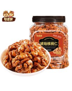 Happy Bear Walnut Kernels in Amber Syrup 400g/Can - Daily Nuts Snack Gift Box for Pregnant Women, Kids, and Office, Holiday Treats
