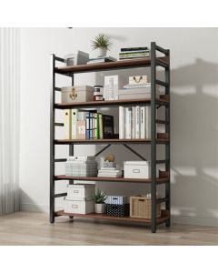 Forest Bookshelf Multi-layer Storage Shelf, Living Room Bookcase, Household Shelf for Books, Simple 5-Tier Storage Rack, 100cm