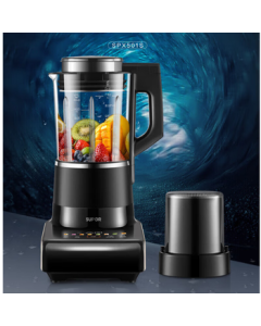 Supor SPX501S Blender - Quiet Food Processor with Detachable 4-Blade Head, 8-Speed Grinding, 12H Delay Start, Fruit & Vegetable Juicer, Soy Milk Maker, One-Key Steam Cleaning, 1000W Heating