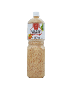 KEWPIE Salad Dressing/Sauce - Roasted Sesame Flavor, Seasoning for Vegetable and Fruit Salad, 1.5L*1 Bottle