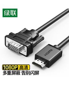 UGREEN HDMI to VGA Cable HD Video Converter Adapter for TV Box Laptop to Monitor Projector Connection Cable 1.5m 20207