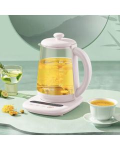 Bear Low-Noise Blender with Bass Reduction, 1.5L Home Automatic Blender and Soy Milk Maker, 10 Titanium Blades, Keep Warm & Delay Start, 10-Layer Noise Reduction, Model PBJ-F14K8