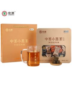 China Tea Anhua Dark Tea 5-Year Aged Qianliang Tea Dark Brick Golden Flower Fu Brick Assorted Pack 240g Boxed