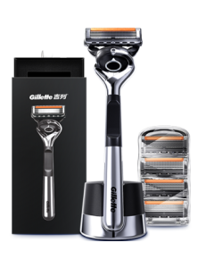 Gillette Manual Razor Fusion5 ProGlide Flexball Kit, Full Body Washable Travel Portable Anti-Scratch Shaver Manual, Practical Gift for Men, 5 Blades, 1 Handle 5 Cartridges, Non-Gillette