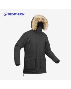 Decathlon Men's Long Parka Workwear Thickened Cotton Jacket Winter Plus Size Coat-4557086
