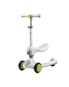 babycare Toddler Scooter for 1-3 Years Old, Kids Ride-On Scooter with Adjustable Seat and Footrest - Snow White