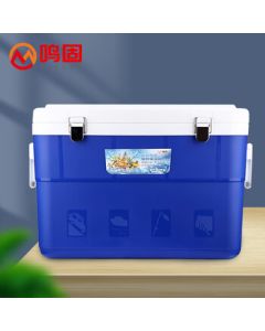 Minggu 45L Car Refrigerator Insulated Cooler Box for Outdoor BBQ Picnic Fishing Portable Cooler Blue