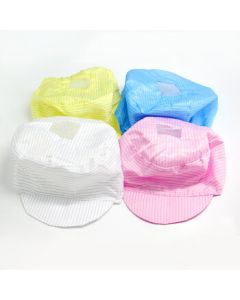 Miaoli 0.5 Mesh Dustproof Work Cap with Top Ventilation, One Size, White