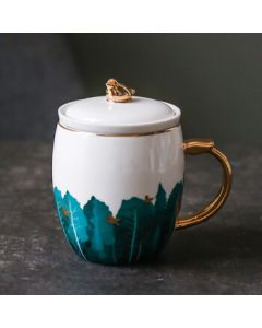 Weidu Happy Bird Office Cup Portable Water Cup Set with Tea Strainer Office Water Cup