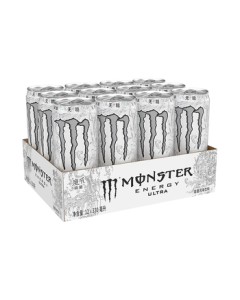 Monster Ultra Sugar-Free Energy Drink, Flavor Beverage, Functional Drink, 330ml*12 Cans (Case Pack)