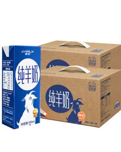 Zhuomu Goat Milk Pure Goat Milk Selected Goat Milk for Children and Adults Breakfast Milk with Natural A2 Protein 200ml*6*2 Pack